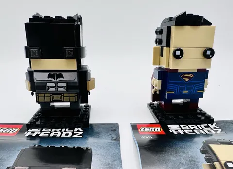 LEGO BrickHeadz 41610 Justice League Tactical Batman & Superman 209pc w/ Manual