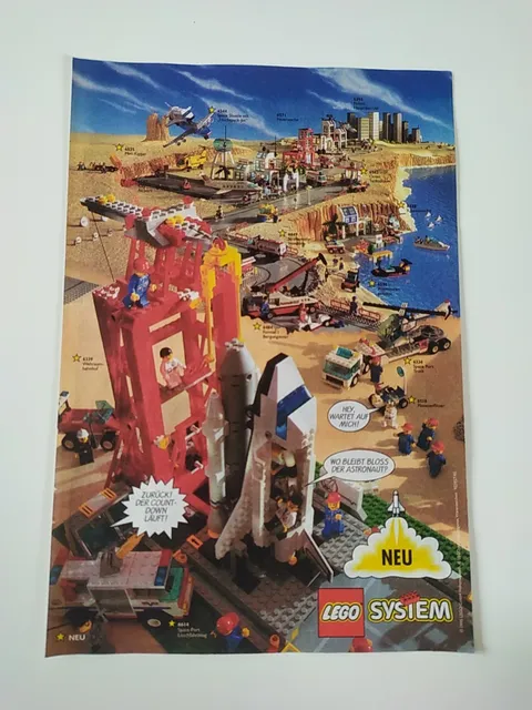 Rare Advertising Flyer Promotional Sheet LEGO City City 6339 6544 6336 6338 6614 1995