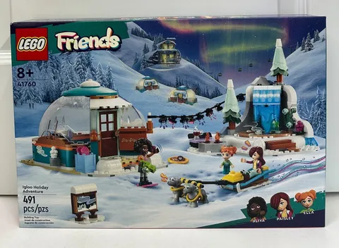 LEGO Friends Igloo Holiday Adventure 41760 491 pcs NEW & SEALED