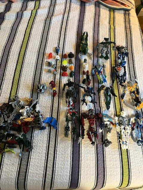 LEGO BIONICLE Assorted Figures and Parts Lot Collection