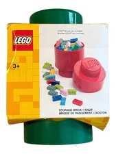LEGO Storage Brick, 1 Knob - Green (Stackable) For Ages 3+