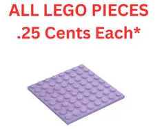 LEGO Plate 8x8 Lavender 41539 - Genuine LEGO Parts Pieces Bulk