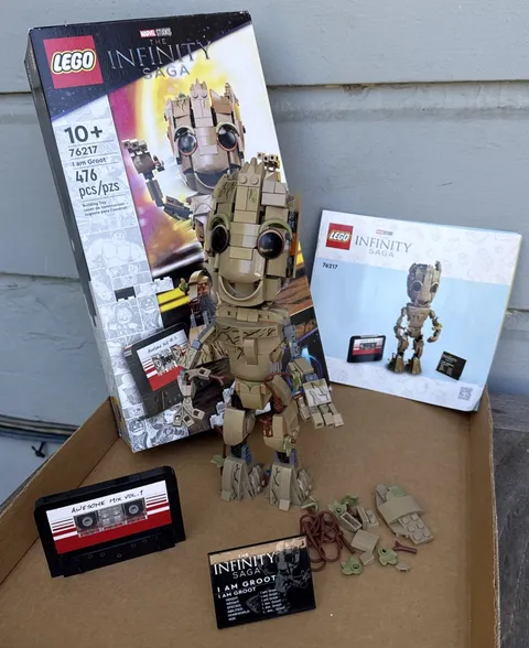 LEGO Marvel the Infinity Saga 76217 I Am Groot Box Instructions Incomplete READ