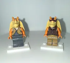 LEGO Star Wars Jar Jar Binks Minifigure Lot of 2 Age 5+ Plastic