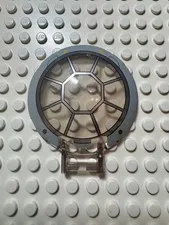 LEGO Dish 6x6 SW 8 Spoke Radial Cockpit with Yellow Triangle Red Dots 18675pb24