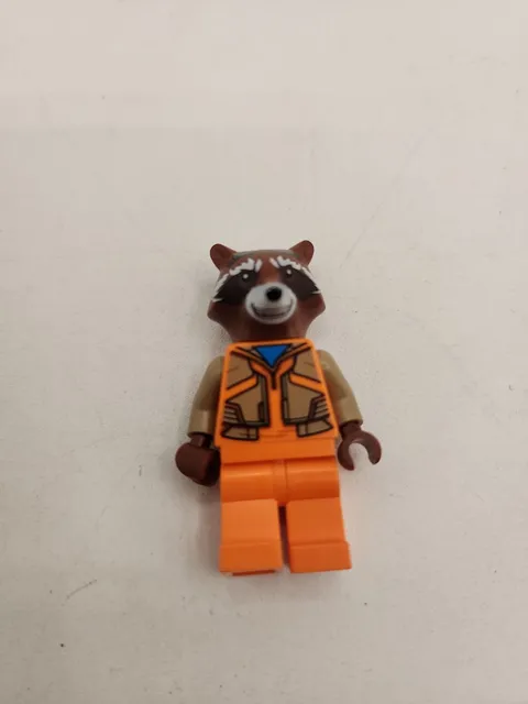 LEGO Marvel Rocket Raccoon Minifigure From Mech Set (76243) sh858
