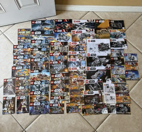 LEGO Star Wars Lot Of 60+ Instruction Manuals ONLY 2015 2016 2017 + Modern Sets