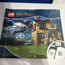 LEGO Harry Potter 75968 4 Privet Drive Instruction Manual Booklet Illustrated
