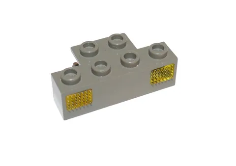 Lego® 9V TRAIN Railway Light Prism Lamp 4x2 DARK GREY Prism YELLOW