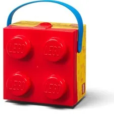LEGO Storage Products 40240601 Red 4-Stud Box With Blue Silicone Handle NEW