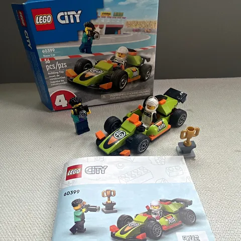 LEGO CITY 60399 Race Car 56 pcs Complete Set w/ Box Instructions Minifigure