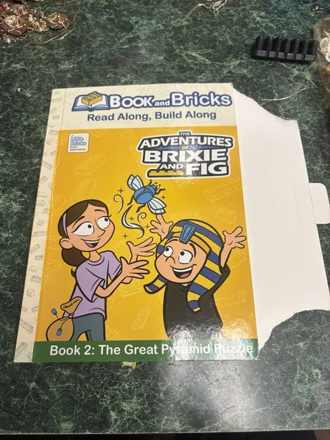 Book and Bricks Brixie and Fig Book 2 Great Pyramid Puzzle STEM LEGO Compatible
