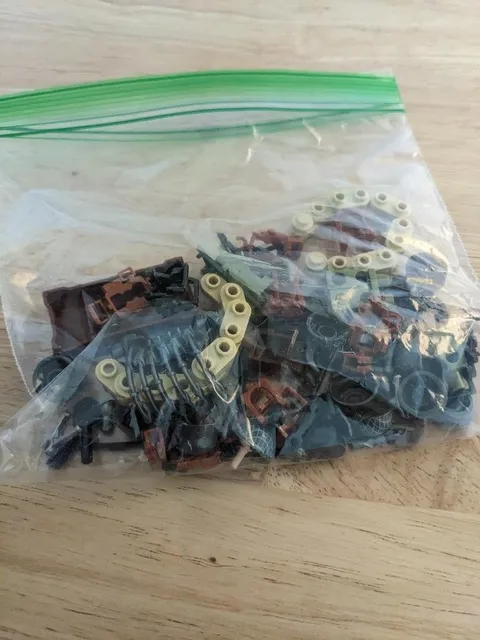 Off Brand Lego War Sack Sovels And Back Packs Grenades And Packs.