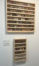 Custom hard maple Lego minifigure display (holds 48 Figs)