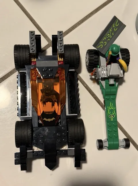 LEGO Batman Batmobile & Riddler Vehicle Set w/ Batman & Riddler Minifigures