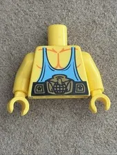Lego - Minifigure Torso - Wrestler, Blue, Belt, Sleeveless