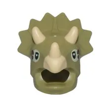 LEGO 71045 Series 25 Minifigure Head Triceratops Costume Dinosaur #F-081