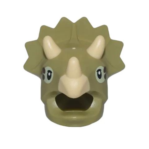 LEGO 71045 Series 25 Minifigure Head Triceratops Costume Dinosaur #F-081