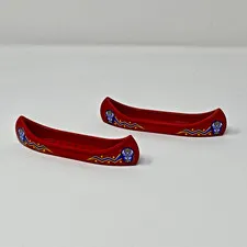 Lego Pirates Islanders Pattern Canoe Boat x2 w Stickers 1788 6256 6264 6278 6292