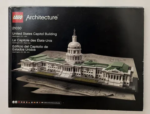 LEGO Architecture 21030 United States Capitol Building Instruction MANUAL ONLY