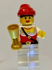 LEGO® Vintage 1991 "Female Pirate" (pi058) Red Bandana-Golden Goblet   Excellent