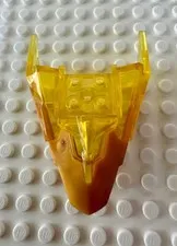 LEGO Dragon Head (Ninjago) Jaw Upper Pearl Gold Trans-Yellow 82276pb02