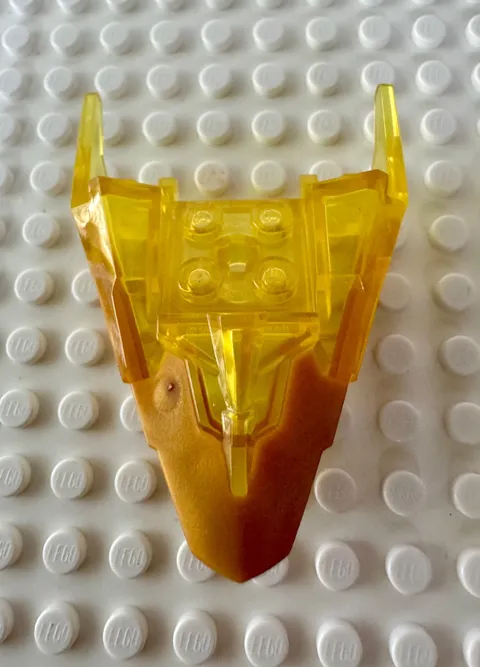 LEGO Dragon Head (Ninjago) Jaw Upper Pearl Gold Trans-Yellow 82276pb02