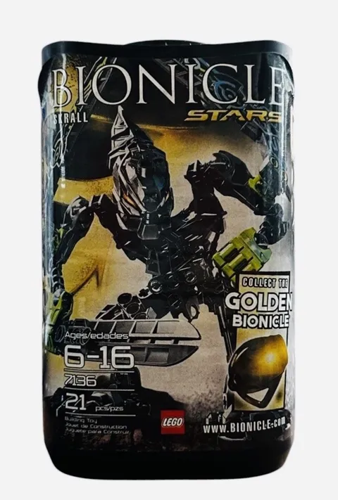 LEGO Bionicle Stars: Skrall (7136) 100% Brand New Sealed Canister