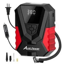Avid Power Tire Inflator Portable Air Compressor Ac/Dc Automatic Tire Inflator