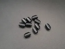 LEGO - 10x - Brick - Round Brick - 1x1 - Black - Black - 3062