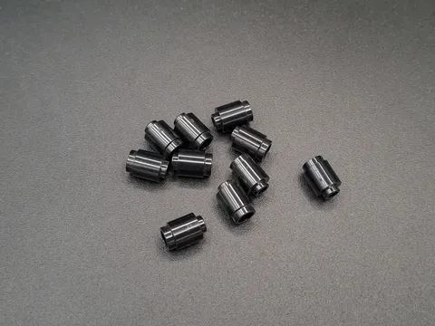 LEGO - 10x - Brick - Round Brick - 1x1 - Black - Black - 3062