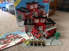 COMPLETE LEGO LEGOLAND Town System 6382 Fire Station Vintage Box Instructions