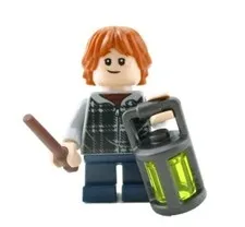 NEW LEGO® Harry Potter Ron Weasley Minifigure 75955 75950 Wand Lantern hp154