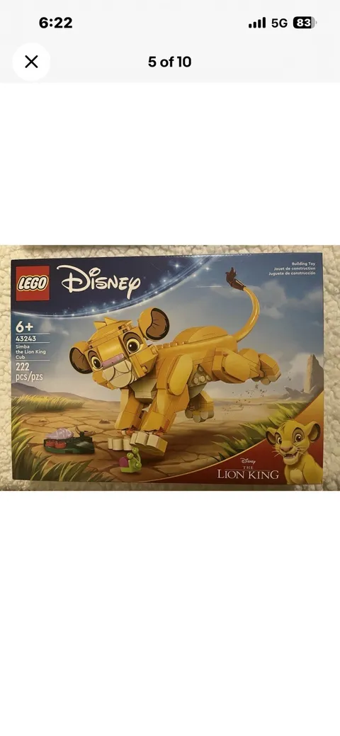 LEGO Disney Simba The Lion King Cub 43243 Brand New Factory Sealed FREE SHIPPING