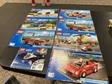 Lego City 60224 60007 60100 60017 60117 Mini Van with Camper Manuals Only Lot 3