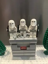 Lego Snowtrooper Minifigure Star Wars Lot Of 3  sw0115 - 7749 w Weapons !