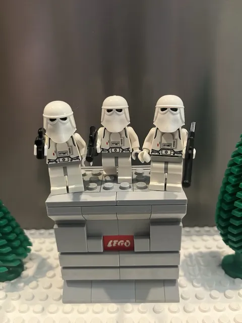 Lego Snowtrooper Minifigure Star Wars Lot Of 3  sw0115 - 7749 w Weapons !
