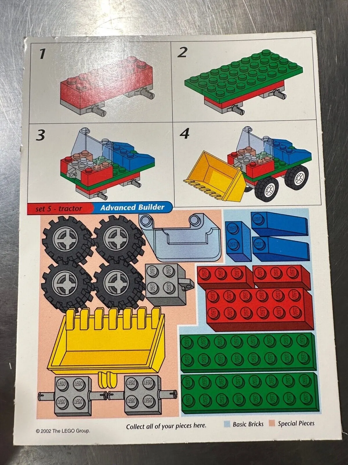 2002 LEGO Booklet Manual Booklet Used Condition