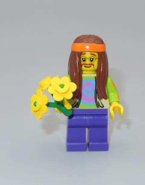 LEGO HIppie tie dye flowers minifigure Collectible Series 7 CMF