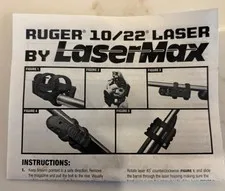 RUGER 10/22 LASER BY LASERMAX INSTRUCTIONS