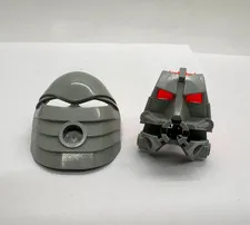 LEGO Bionicle Kanohi Mask Rau (Turaga) 32574 Light Gray & Head