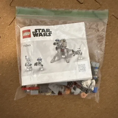 100% Complete LEGO Star Wars 75345 501st Clone Troopers Battle Pack