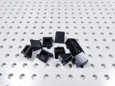 LEGO Lot of 10 Black 1x1x2/3 Mini Slopes BF