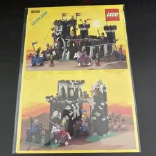 Lego Black Knights Monarch’s Castle 6085 Instruction Manual ONLY Good Condition