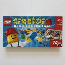 LEGO Creator The Race To Build It Board Game 100% Complete RoseArt 1999