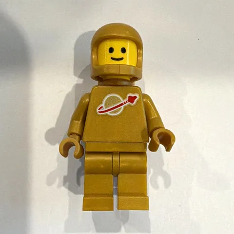 LEGO Classic Space Spaceman Minifigure Tan/Gold Astronaut w/ Helmet Backpack