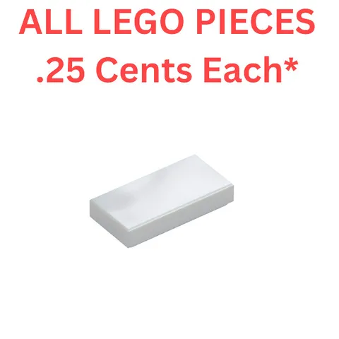 LEGO Tile 1x2 with Groove Light Bluish Gray 3069 - Genuine LEGO Parts Pieces