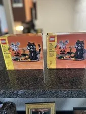 NEW LEGO Halloween Cat & Mouse. Factory Sealed - Retired 2023. 2 boxes