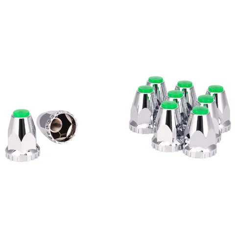 Chdt66 Chrome Lug Nut Covers For Semi Trucks 33Mm Lug Nut Covers Screw On
