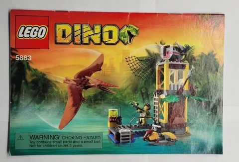 Lego Dino 5883 Tower Takedown Instruction Manual ONLY